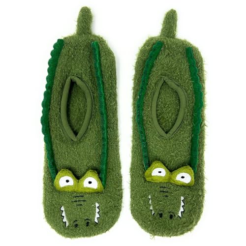 Image of ooohyeah Women's Animal Mary Janes Sock Slippers, Funny Cute Travel Trip Socks, One Size