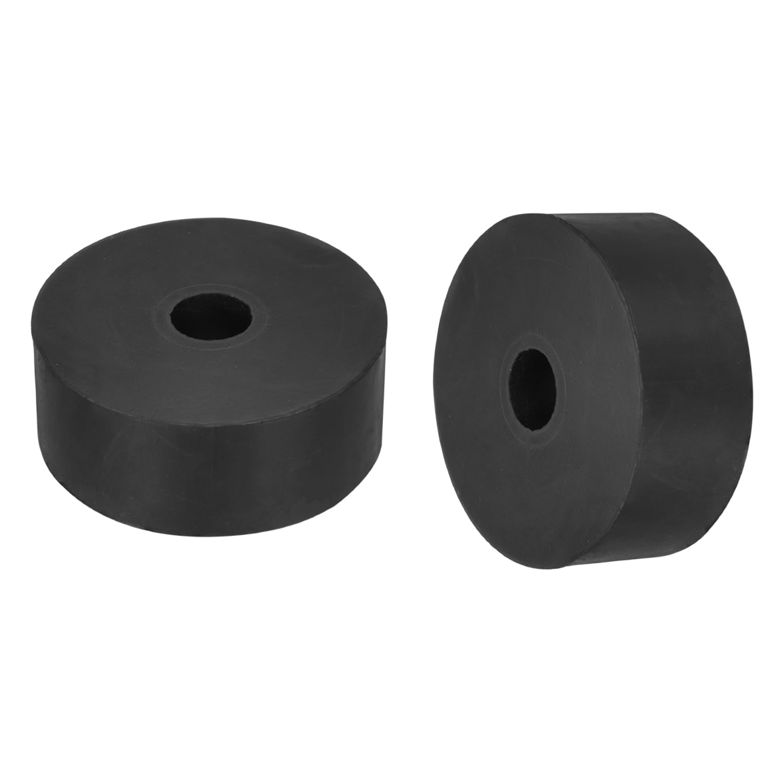 sourcing map 6Pcs Black Round Rubber Spacers, 50mm OD, 26mm ID, 10mm Thick