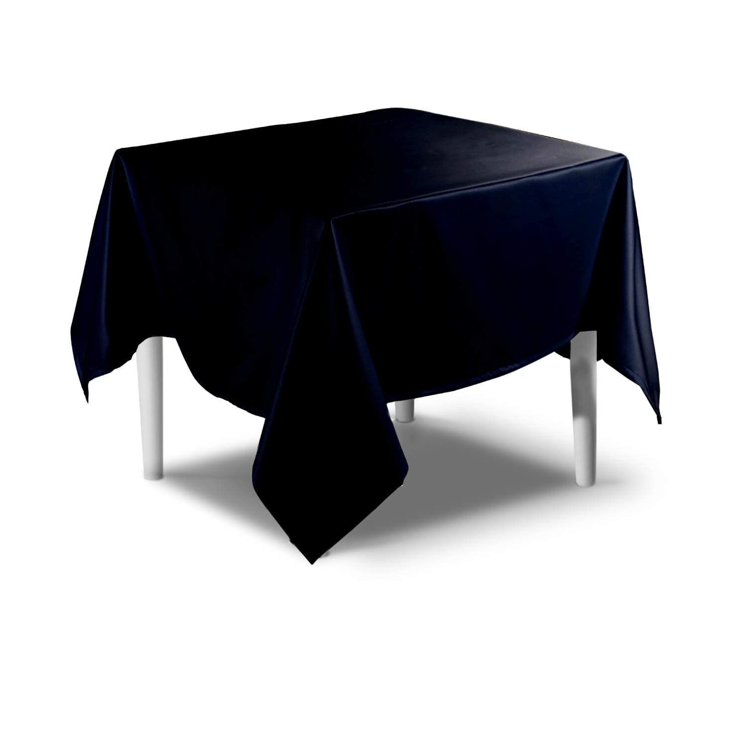 Nappe carrée anti-taches unie en polyester, 100 % 280 x 280 cm