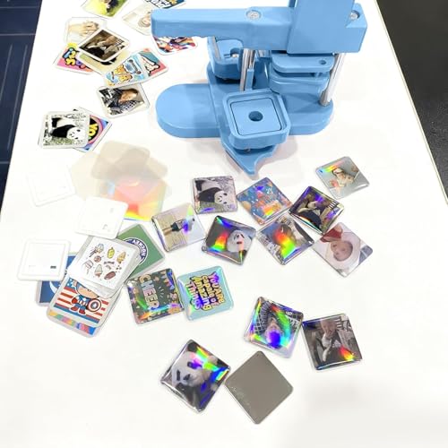Image of Staprico Square Fridge Magnet Button Maker Machine, 50 mm x 50 mm (2 x 2 Inch), 50x50mm Fridge Magnet & Badge Making Machine