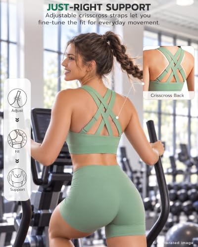 FITTIN Adjustable Sports Bra for Women: All-Day Comfort Just-Right Support | Adjustable Crisscross Wide Straps Help You Dial In Your Fit & Support for Yoga Low to Medium Workout for Large Bust - image 4