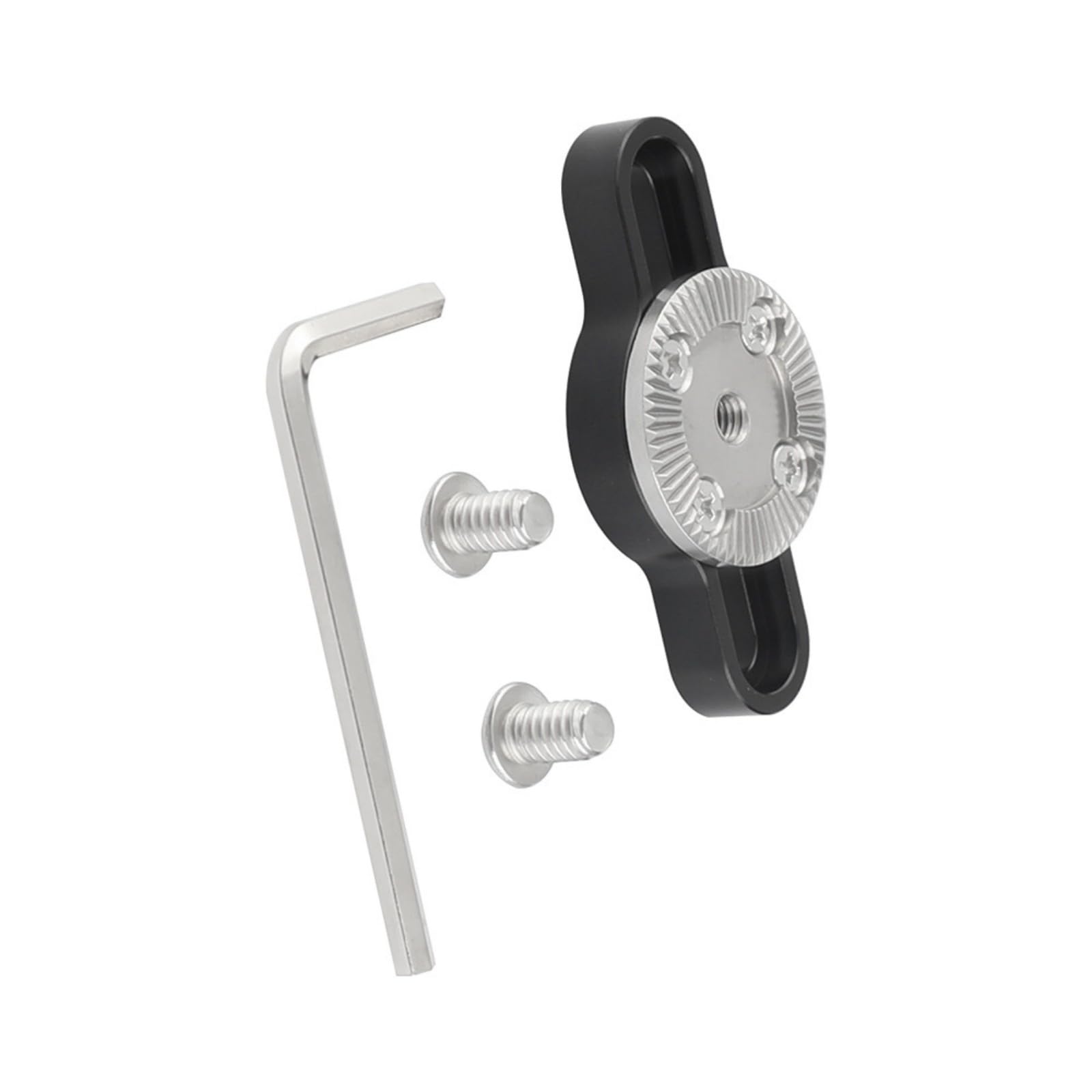 Supporto adattatore standard in alluminio DSLR Supporto filettato per fotocamera DSLR con montaggio a vite da 1/4 di pollice per attrezzatura da studio fotografico di estensione della fotocamera