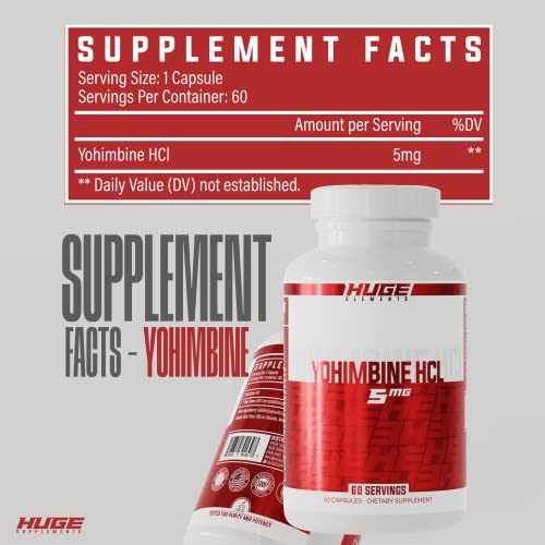 huge supplements yohimbine hcl body recomposition advanced energy amp performance formula 5mg per serving 60 capsules