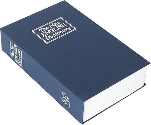 Miniatura 6 de Inicio Diccionario Caja de seguridad secreta de metal para desvío, caja de almacenamiento con cerradura de llave, contenedores seguros para libros
