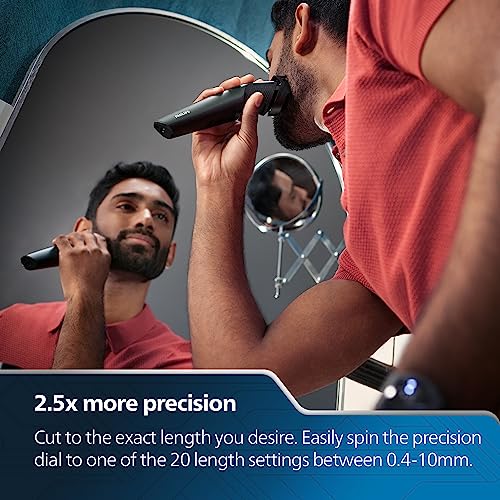 Image of Philips Pro Beard Trimmer and Styler for Men| Titanium Blades| 2.5x Higher Precision| Beard Sense Tech|5 Mins Quick Charge| 20 Length Settings| 6X Longer Battery Life| New Model - BT3441 /30
