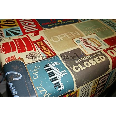 Wipe Clean PVC Tablecloth - Retro American Diner Cover