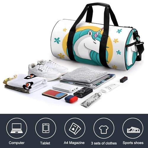 Sac de voyage licorne fleur pour votre week-end camping - 4