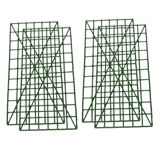 Cabilock 4pcs Mesh Wall Rack for Wedding Flower Displays Versatile Decorative Shelf for Floral Arrangements and Wreaths Easy Installation for Home and Garden Use