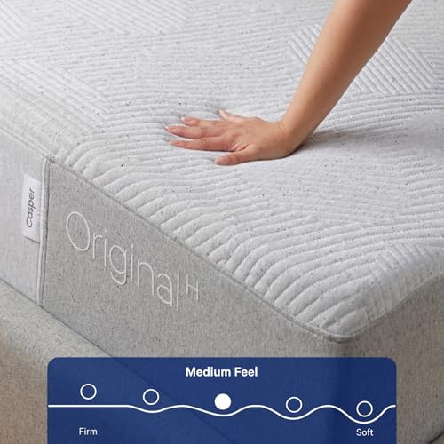 Casper Sleep Original Hybrid Queen Mattress – Medium Feel with Zoned Support – Motion Isolation – Breathable, Cooling Memory Foam – 100-Night Trial – CertiPUR-US