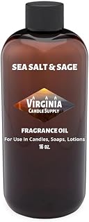 Sea Salt & Sage Fragrance Oil (Our Version of The Brand Name) (16 oz Bottle) for Candle Making, Soap Making, Tart Making, Room Sprays, Lotions, Car Fresheners, Laundry Detergent,Fabric Softener