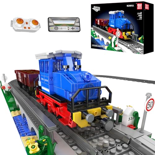 Mould King Technik Zug Bausteine, 1117 Teile Steampunk Spielzeugzug...