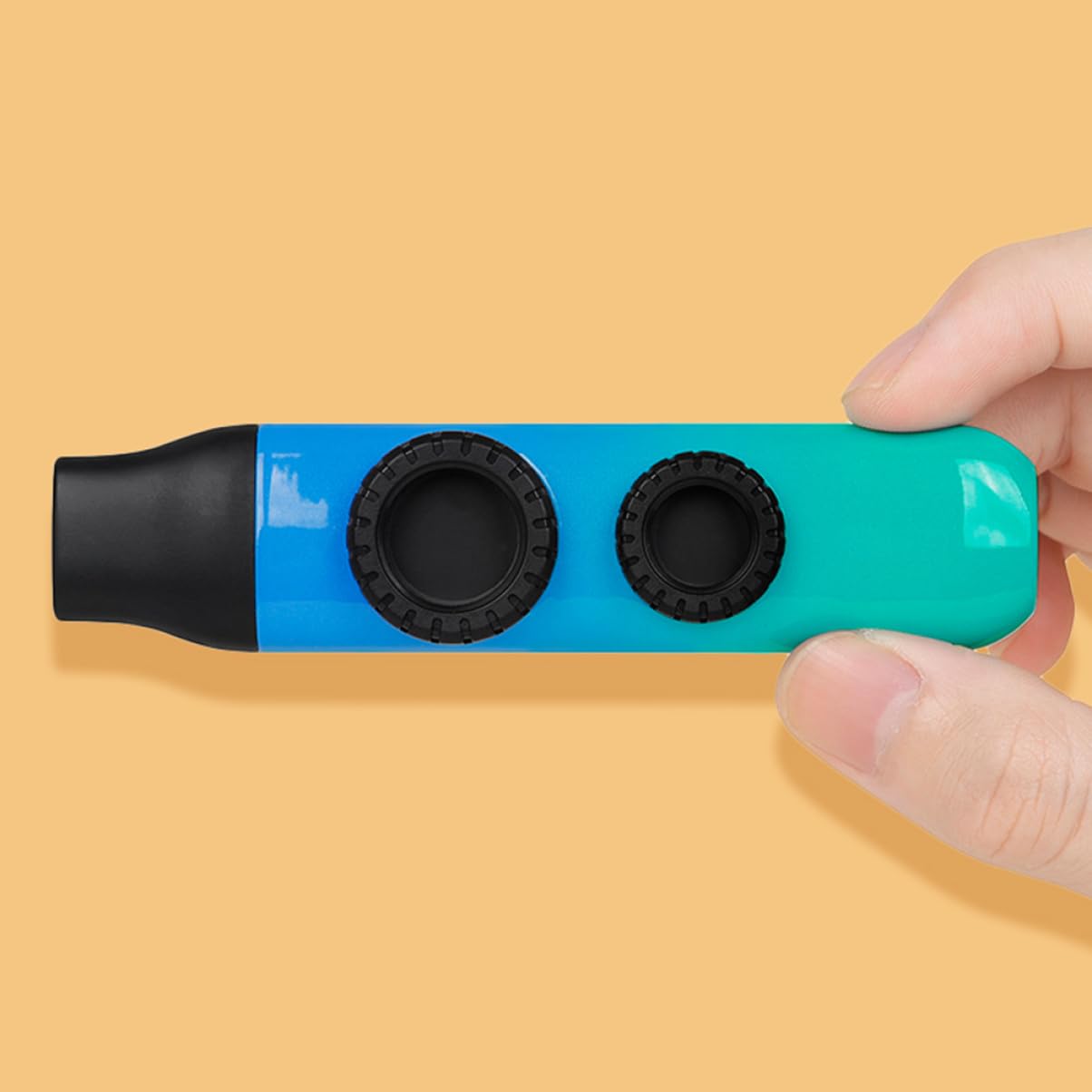 SUPVOX 2 Set Doppio Dimo ​​kazoo Di Metallo Bomboniera Kazoo Per Bambini Facile Da Imparare Musicale Tylonal Per Bambini Colorato Sax Un Boom Bambino Ragazza Flauto Addominali