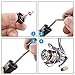 Waziaqoc 3PCS Black Plastic Rotary Fishing Reel Handle with Wooden Grip, Universal Fishing Spinning Reel Handle Replacement - Small
