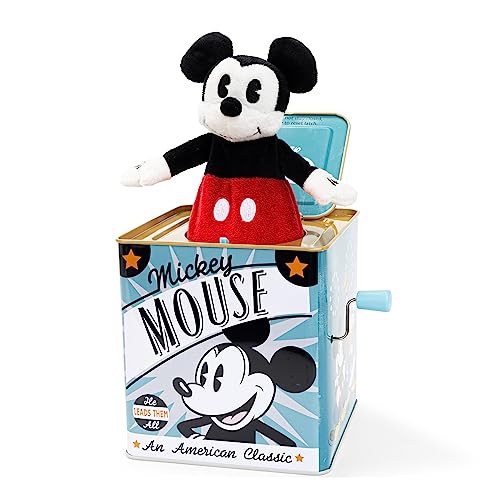 Image of KIDS PREFERRED Disney Baby Retro Mickey Jack in The Box Musical Toys for Babies and Toddlers
