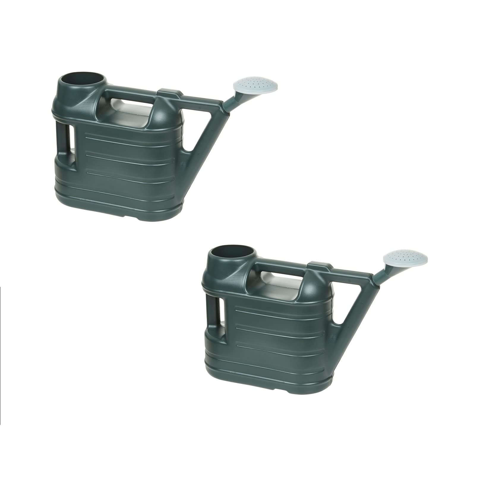 2x 6.5L Ward Green Watering Can With Rose Water Sprinkler Garden 1.4 Gallon
