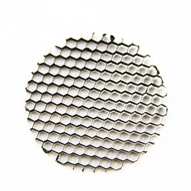 HC Lighting - Honeycomb Lighting Louver for MR16 Halogen or LED Light Bulbs to Help Reduce glares and hotspots in Your Spot Lights or Flood Light in Aluminum Black (2 Pack)