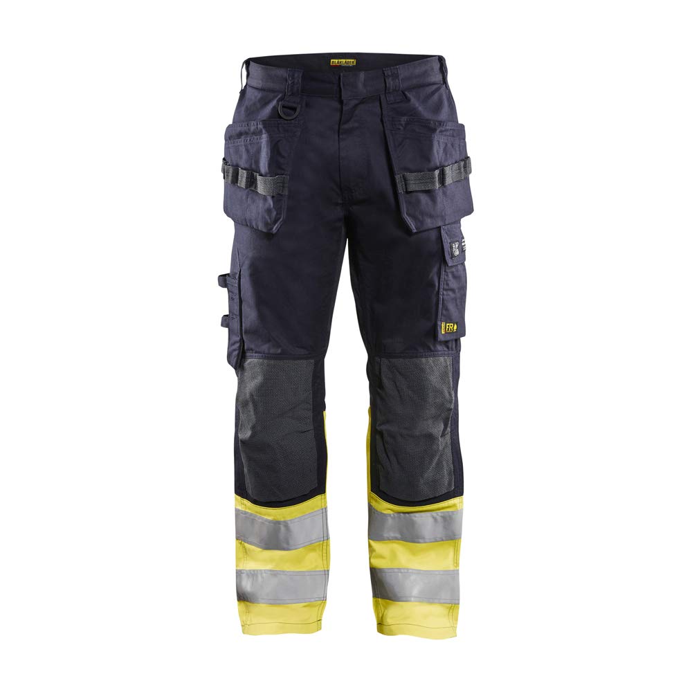 Blaklader 148915128933C152 Multinorm spodnie robocze, granatowe/żółte, rozmiar C152