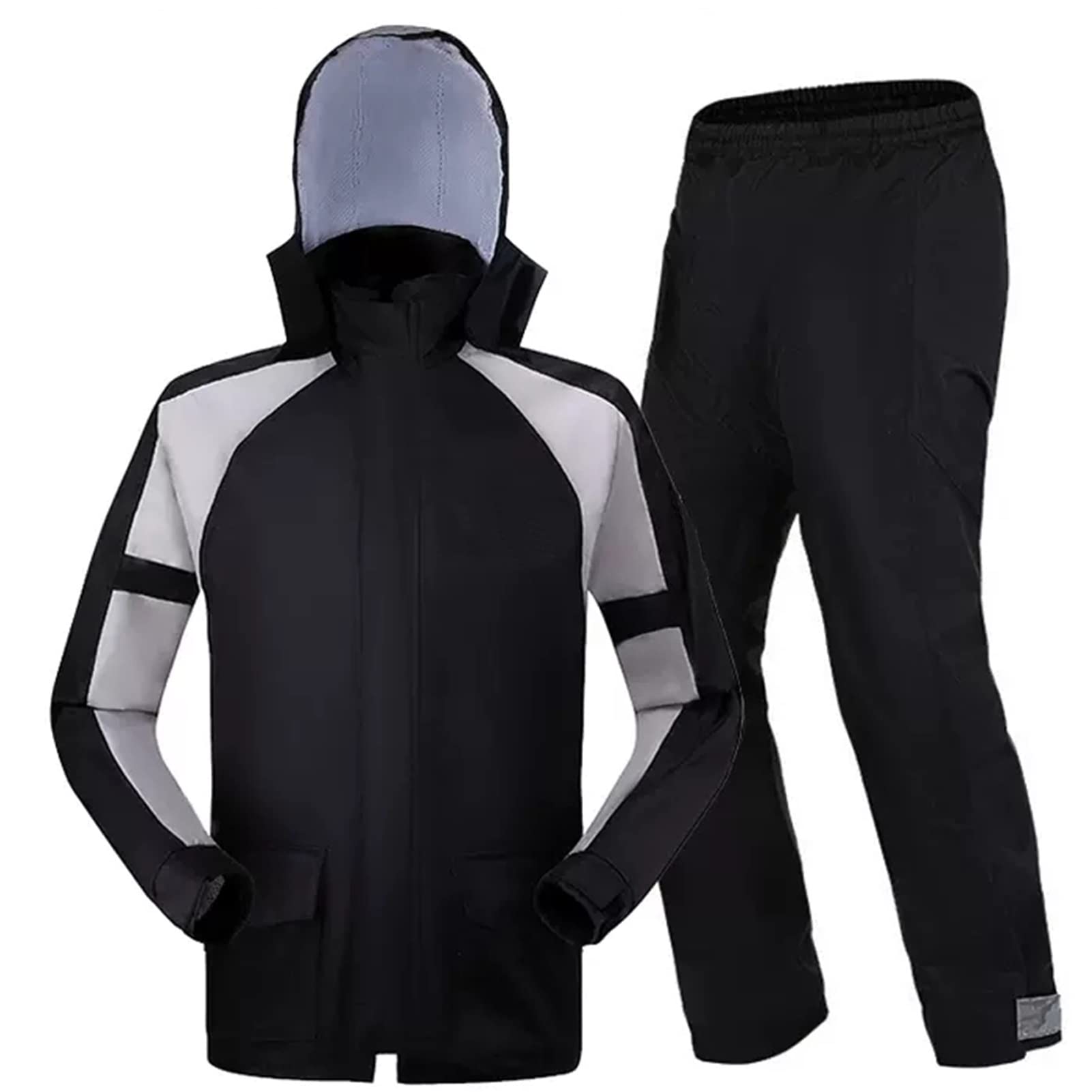 Poncho impermeable Poncho impermeable para adulto, Chaqueta impermeable for lluvia, traje de lluvia for hombre, chaqueta impermeable for lluvia, impermeable ligero, ropa impermeable con capucha a prue