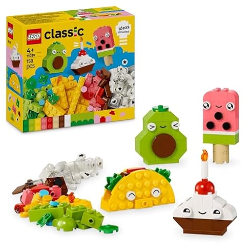 LEGO Classic Amigos Nutritivos Creativos Comida de Juguete para Niños y Niñas de 4 Años o Más, Ladrillos de Colores para Construir un Cupcake, Helado, Aguacate y Taco, Regalo Infantil 11039 | Ya disponible en tu tienda friki favorita! En mundofriki.es!