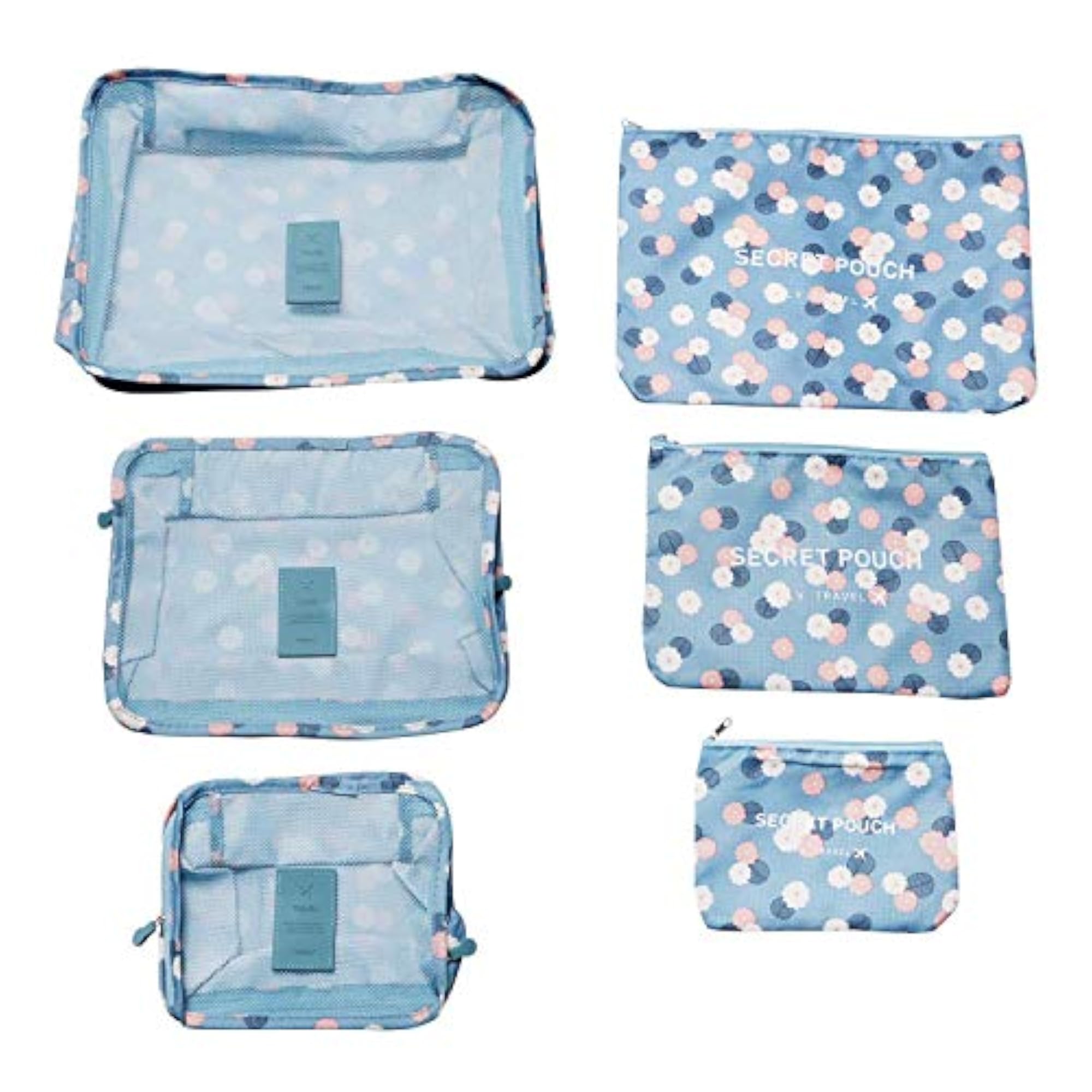 Waterproof Packing Cubes Compression Travel Organizer Set