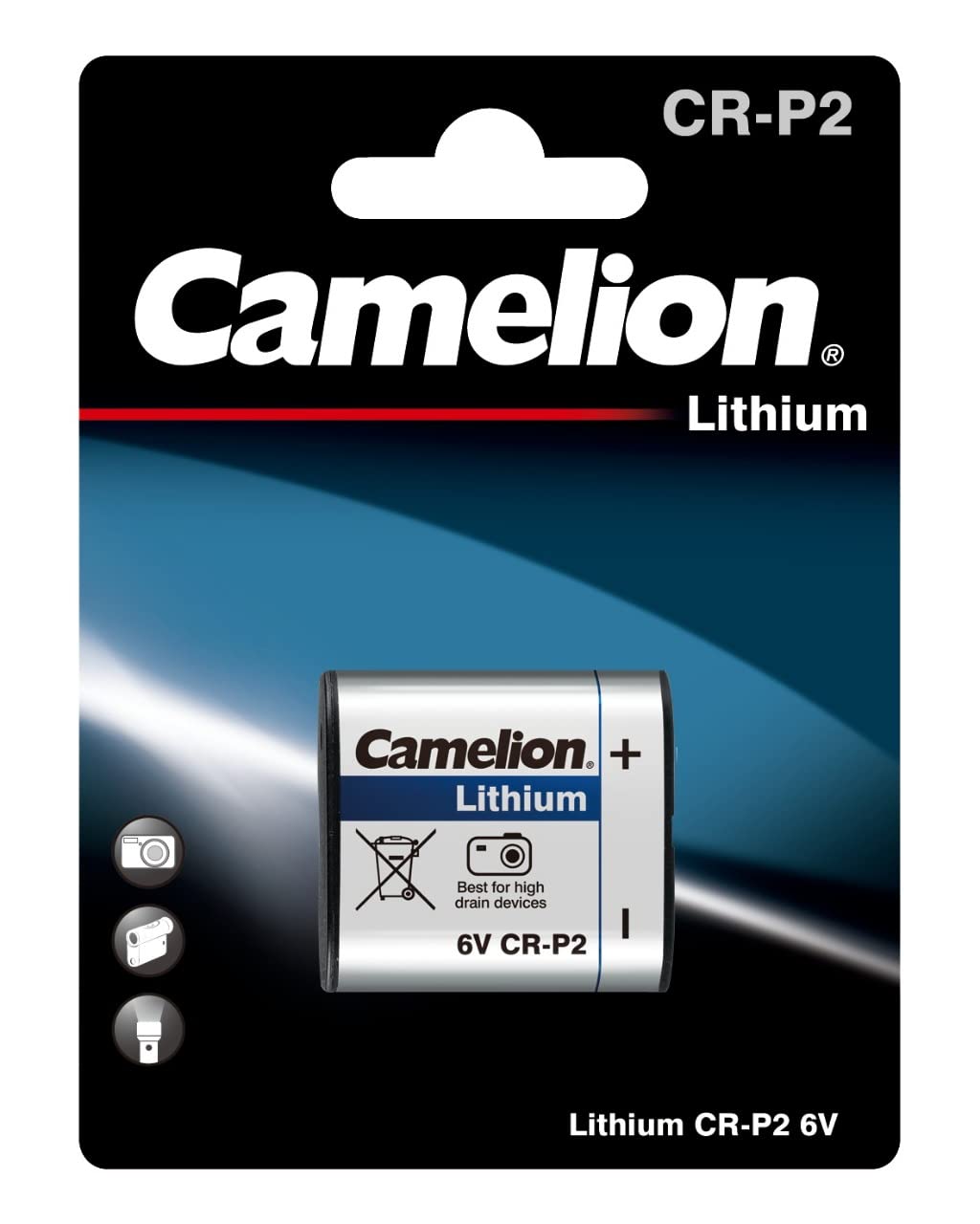 CamelionCR-P2 6 V Lithium-Ion Photo Battery