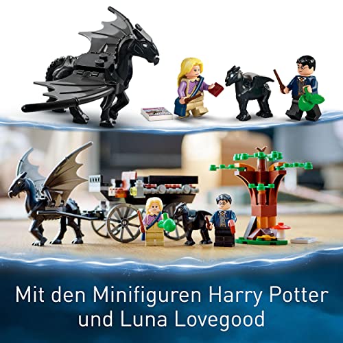 LEGO 76400 Harry Potter Hogwarts Kutsche mit Thestralen, Spielzeug-Set mit Minifiguren, wie Luna Lovegood und Pferde… – Bild 6