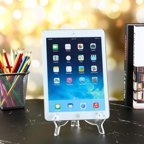 Image of Ferauax Acrylic 6 Inch (pack of 3 )Transparent Display Easel stand, Display stand, Plate Holder , Photo Holder for Home, Office, and Retail Use
