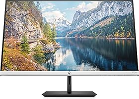 HP 27f Monitor - 27 Zoll Bildschirm, 4K UHD Display, 3840 x 2160, 60Hz, 16:9, silber/schwarz Anschlüsse Reatkionszeit