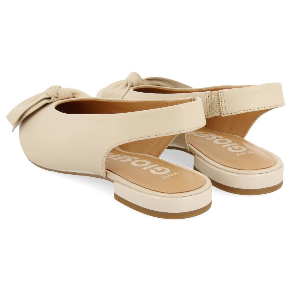 Ballerine Scarpe A Punta Nere in Pelle con Dettaglio del Fiocco per Donna KALLMET