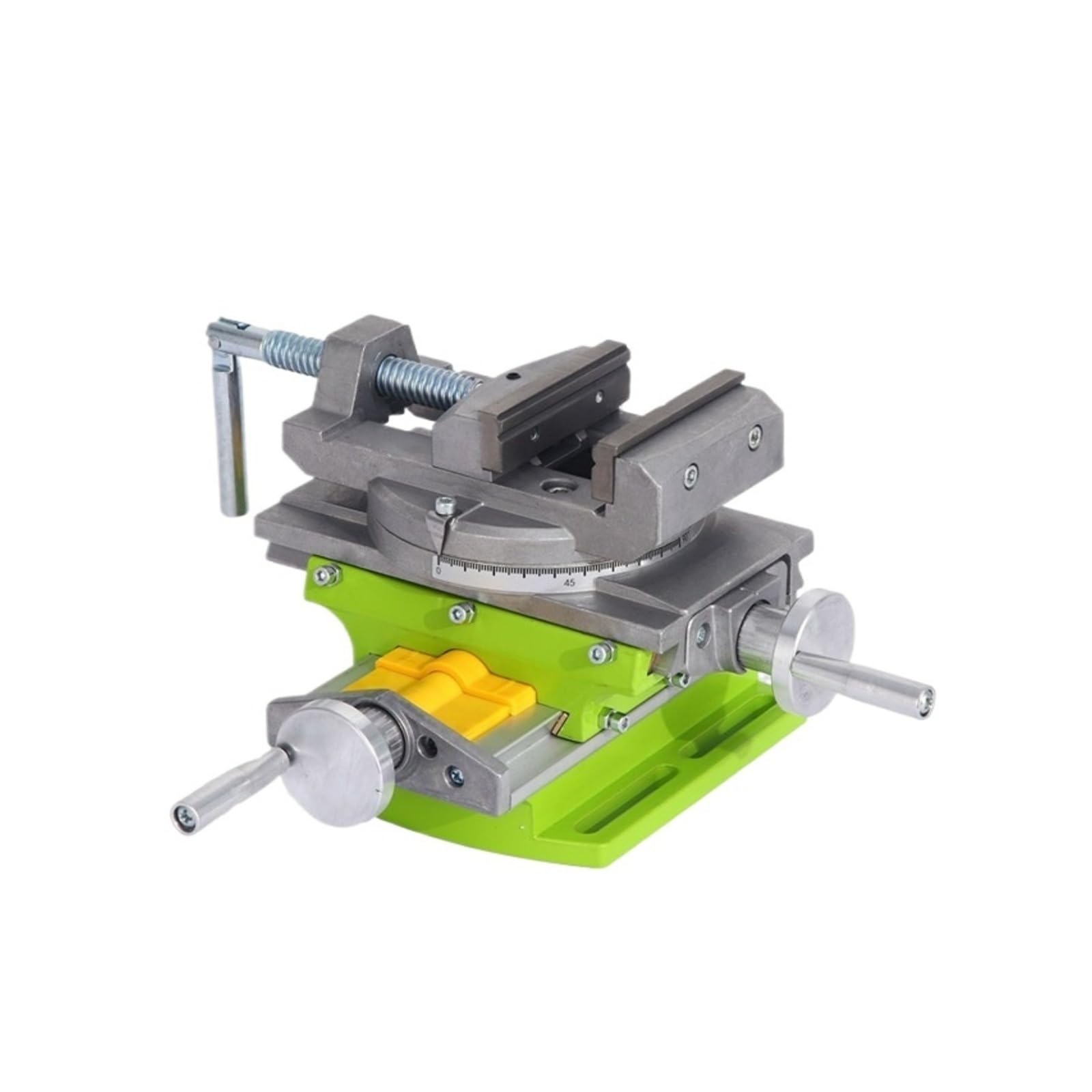 Bench Vice, Milling Drill vice, Rotating Abutment, Workbench Made of Composite Aluminum Alloy for Woodworking, Metalworking