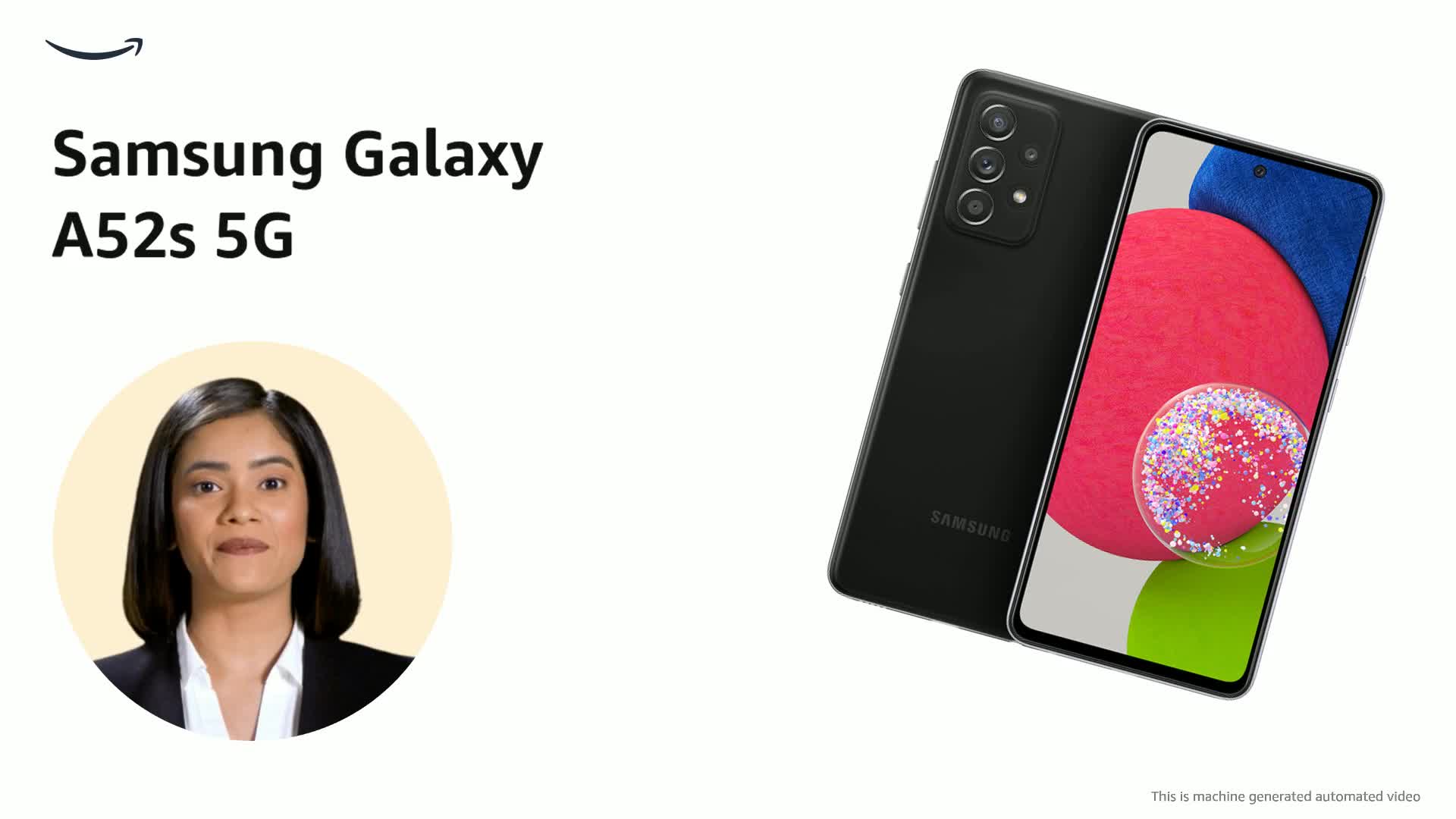 Samsung Galaxy A52s 5G (Black, 6GB RAM, 128GB Storage) with No