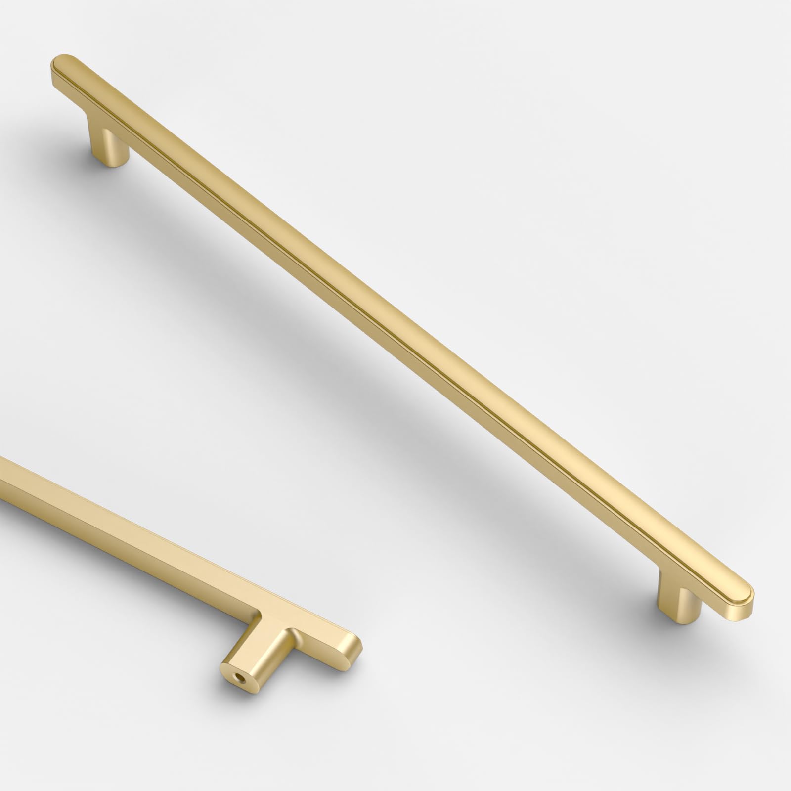 Brushed Gold Cabinet Handles - 10 Pack -8 Brushed Gold Cabinet Handles - 10 Pack -8