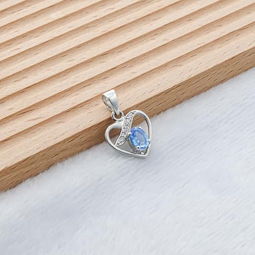 Pendentif argent topaze bleue suisse ovale : un bijou éclatant anti-ternissement - 2