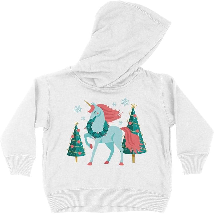 Christmas Unicorn Kids Hoodie Sweatshirt Toddler