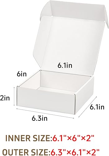 Miniatura 183 de Cajas de envío pequeñas de 6 x 4 x 2 pulgadas para pequeñas empresas, paquete de 30 cajas de correo moradas, caja de embalaje de cartón corrugado