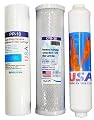 Replacement filter set for 3 Stage Reverse Osmosis Revolution Black Series 3 Stage Water Purifier