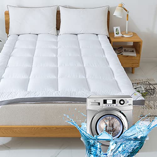 Sufuee Mattress Topper Twinxl Mattress Pad Protector - Quality Plush Luxury Down Alternative Pillow Top - 2Inch Extra Thick Mattress Cover(39"X80") #TOP6