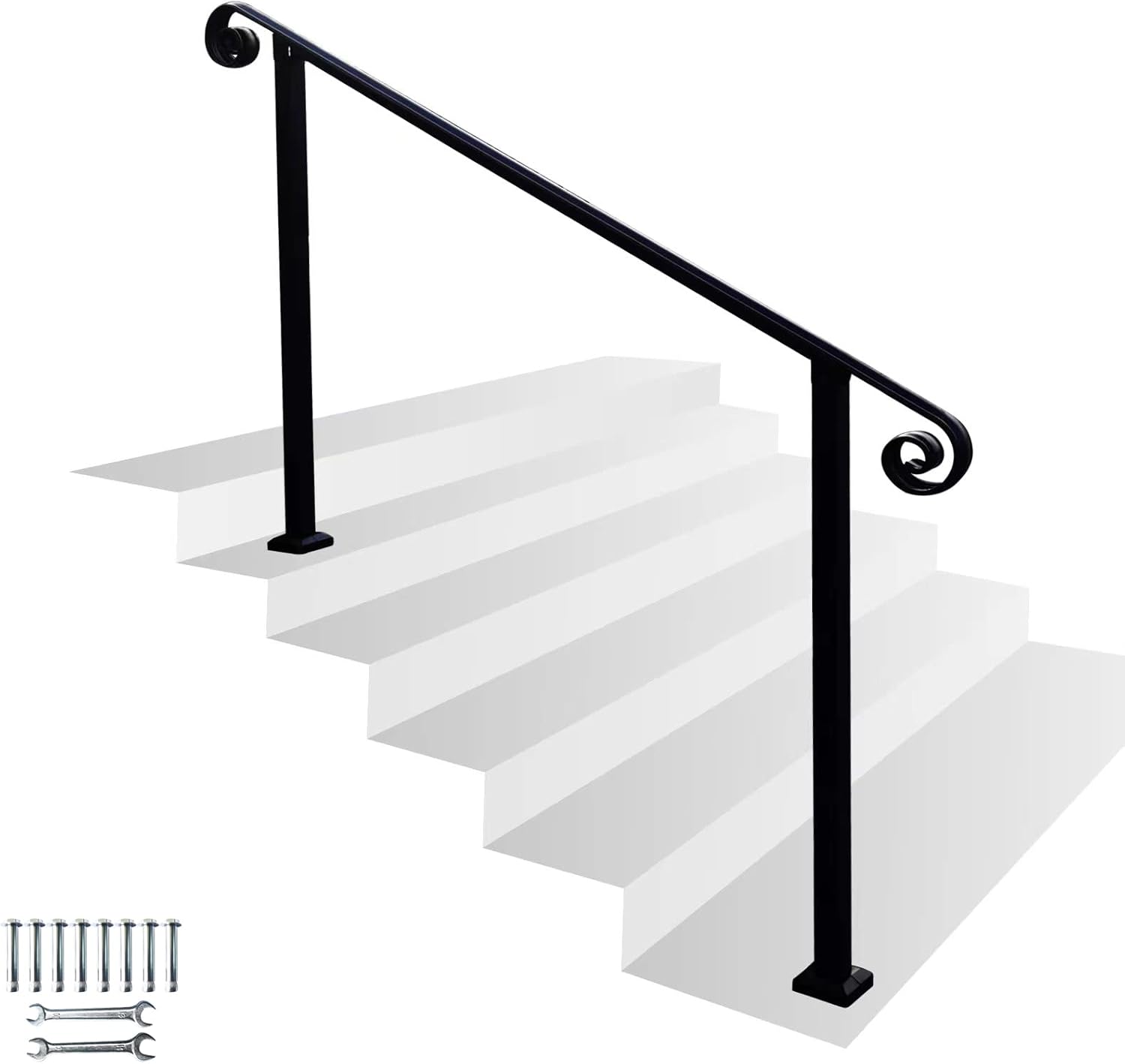 Buy Exterior Stair Railing Kit , Handrails for Outdoor Steps Railings