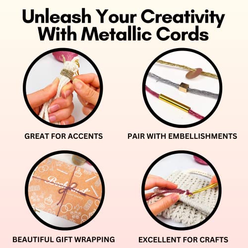 Bochiknot 3Mm Macrame Cord 150 Yards - Metallic Silver Cord For Macrame & Knotting - Macrame Supplies Silver Cord For Crafts - Silver Twine String - Silver Yarn For Macrame - Silver Thread For Crafts #TOP4