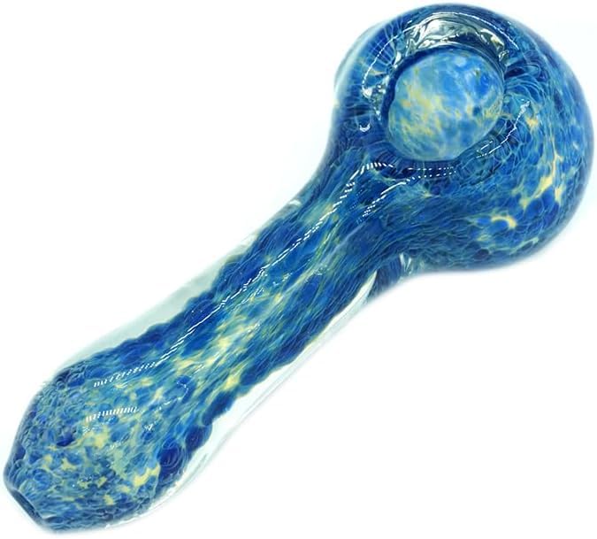 Ergonomic Artistic Design Glass Smoking Pipe