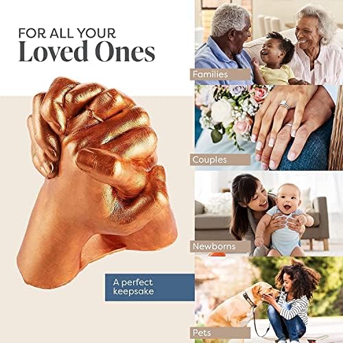 ICCA Plaster Hand Mold Casting Kit Couples,Family Hand Mold Kit Couples Hand Molding Casting Kit for adult,Baby,kid,Plaster Hand Mold Casting Kit Premium Craft Gift,Create Two-hand Sculpture Keepsake 3 51Kmiqq2soL. AC