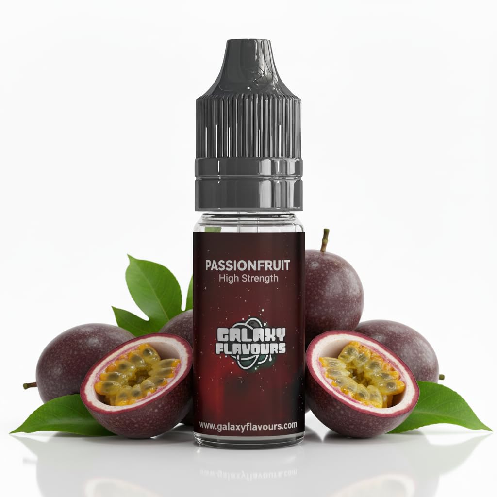 Passionfruit Food Flavouring Drops 10ml - Premium Tropical Extract for Professional Cocktails & Luxury Dessert Creation - High Strength Food Grade Concentrate by GALAXY FOOD FLAVOURS