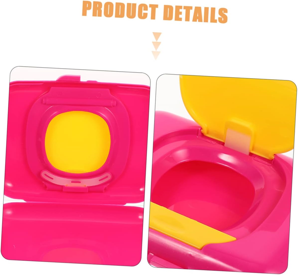 Alipis 2Pcs Portable Travel Wipes Dispenser Case Refillable Wet Tissue Holder for Diaper Bag Lightweight Wipe Holder for Easy Access for Cribs Strollers Dining Chairs