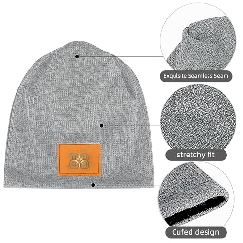 Bonnet extensible à motifs numérotés et doublure douce en peluche