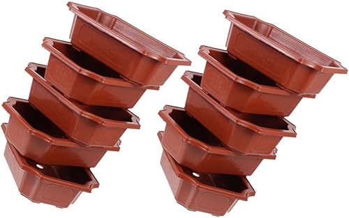 Miniatura 4 de Yardwe 40 macetas de cultivo de plantas de cultivo de bonsái, macetas de cerámica para bonsái, maceta de cerámica para suculentas, macetas para