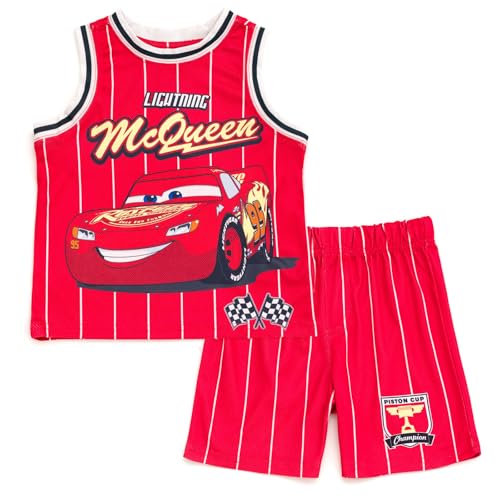 Image of Disney Boys' Basketball Jersey & Shorts Set - Athletic Outfit for Toddlers & Big Kids (2T-10 /12)