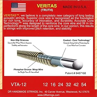 DR String VTA-12 Veritas Jeu de cordes pour guitare classique - Les Beatles, Paul McCartney, John Lennon, RIngo Starr, George Harrison DR String VTA-12 Veritas Jeu de cordes pour guitare classique – Image 3
