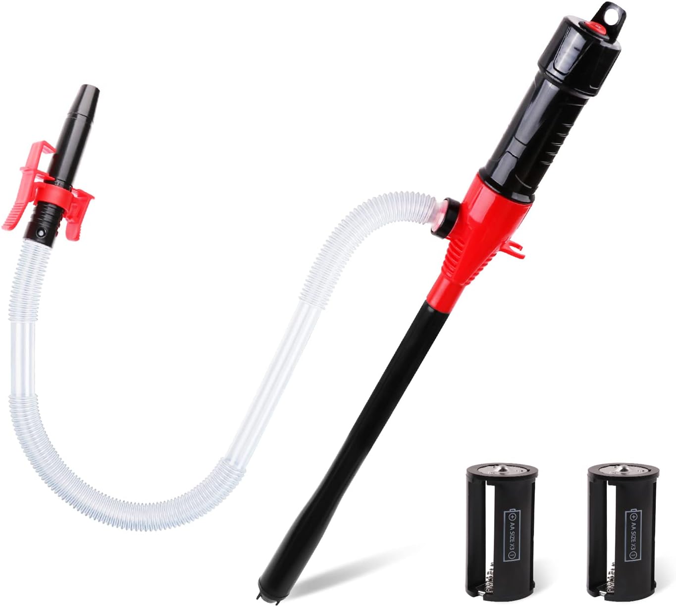 SEDY Electric Hand Pump, Portable Battery Powered Transfer Pump, Multi-Use Siphon Liquid Extractor for Gasoline, Diesel, Fuel, and Water Transfer