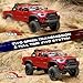 FMS FCX24 TOYOTA TACOMA 1/24 RC Crawler 4x4 RC Truck Crawler, Official Licensed Scale RC Rock Crawler with 2-Speed Transmission, High Torque Motor, All-Metal Bearings, RTR RC Car for Adults (RED)