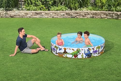 Bestway Fill 'n Fun Planschbecken Dinosaurier, Ø 183 x 38 cm